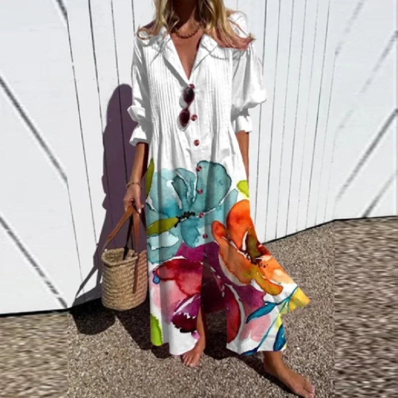 Eleanor™ - Boho Printed Maxi Dress