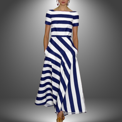 MIA – STRIPED MIDI DRESS