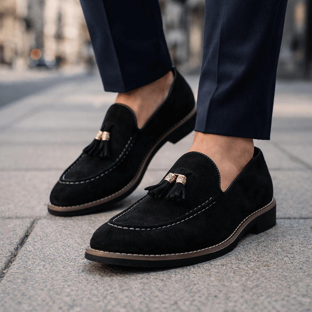 Harlow Suede Tassel Loafers