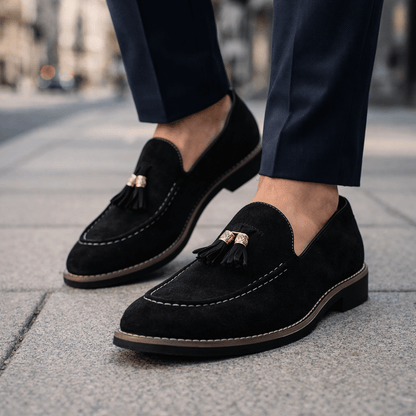 Harlow Suede Tassel Loafers