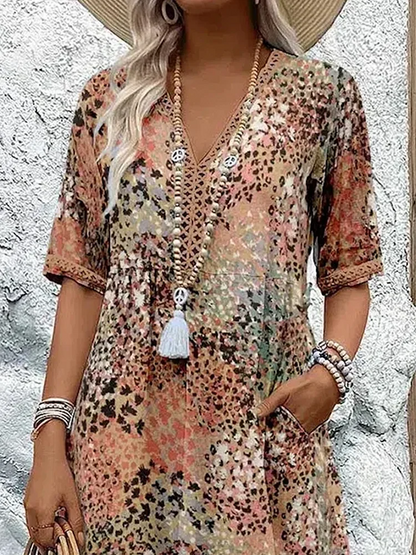 Layla™ - Vibrant Floral Dress