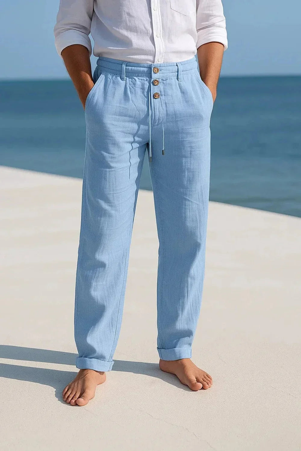 Men's Lightweight Linen Trousers